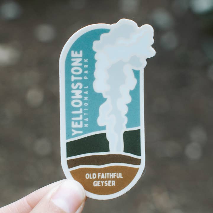 Yellowstone Old Faithful Geyser | Klistermærke for engroshandel hos Roaming Heart