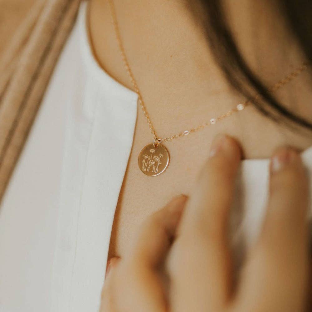 Mauve Jewelry Co. – Großhandel Kette mit Anhänger/Charm – Poppy Halskette2