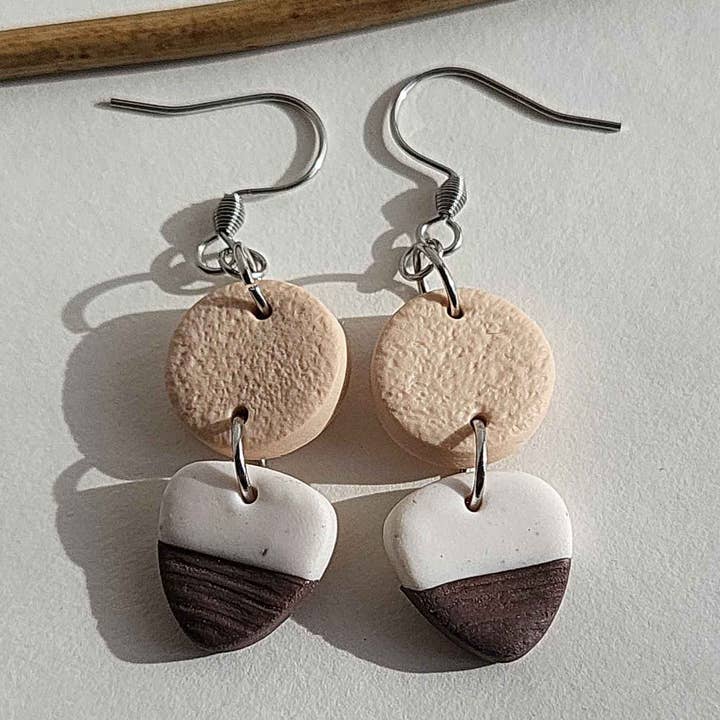 Boucles d'oreilles en argile polymère pour la vente par NoomCottageClay