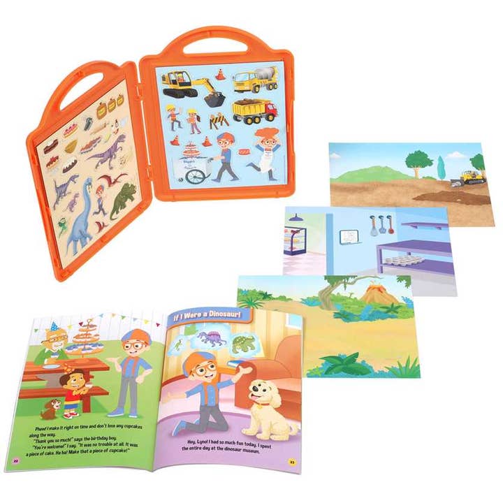 Simon & Schuster - Wholesale Preschool Book (3-5) - Blippi: Adventures with Blippi Magnetic Play Set by Editors of Studio Fun International4