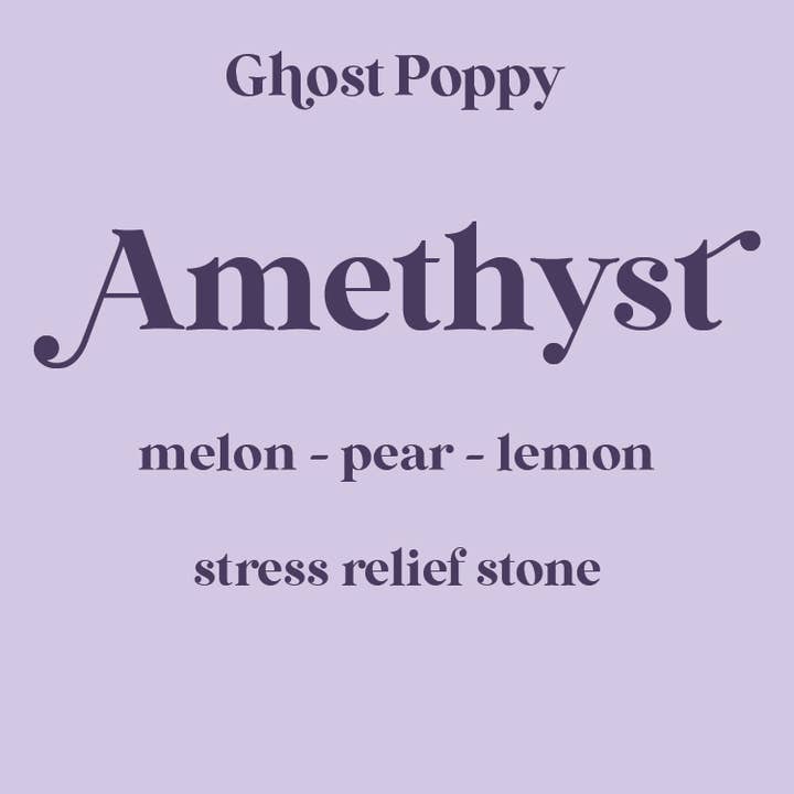 Ghost Poppy - Wholesale Jar/Filled Candle - Amethyst Mini Candle