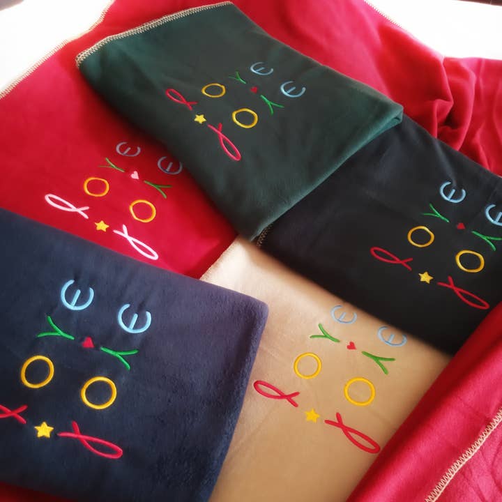 Love Joie plaid met borduursel voor wholesale door SIL&FIL