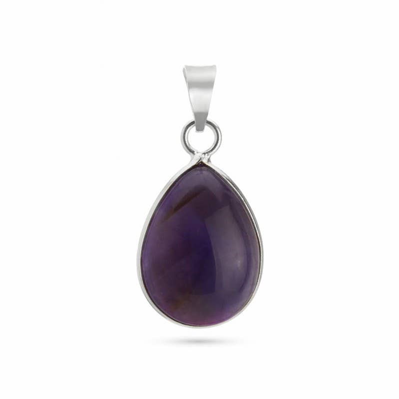 UniArt - Wholesale Individual Charm/Pendant - Sterling Silver 925 Stones - Basic Teardrop Pendant8