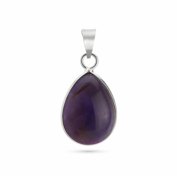 UniArt - Wholesale Individual Charm/Pendant - Sterling Silver 925 Stones - Basic Teardrop Pendant8