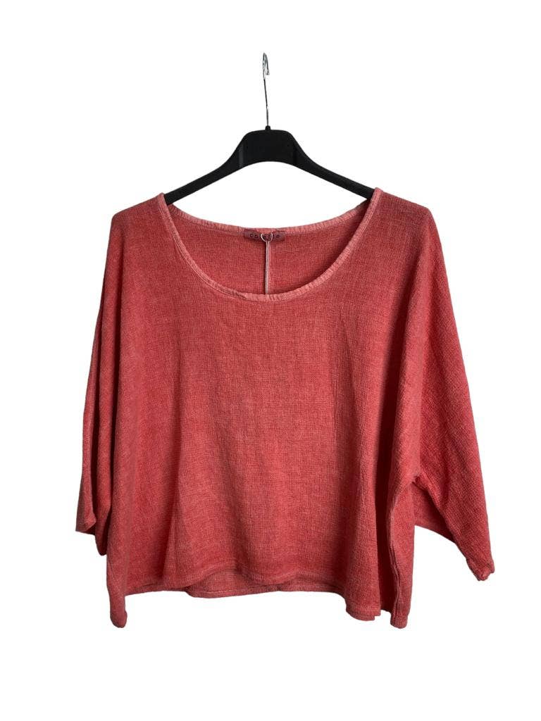la maison des fibres naturelles – wholesale T-shirt – women's – TOP 3791 90% COTTON 10% LINEN11