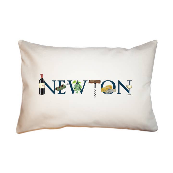 grand coussin rectangulaire Newton pour la vente par Tina Labadini Designs