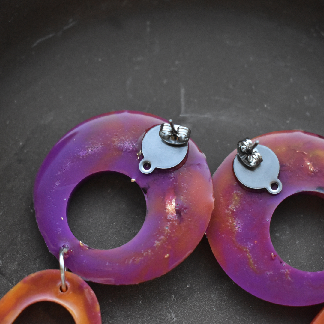 Martita's Creation - Wholesale Dangle Earrings - Custom Handmade Earrings with Acrylic Paint2