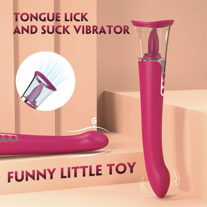 Seductive Boudoir – wholesale Sex toy – Sabrina Tongue Sucking Licking Vibrator Sex Toys
