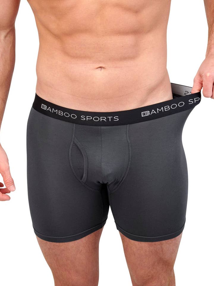 Bamboo Sports - Wholesale Underwear – Men's - Men's 4" Inseam Bamboo Rayon Boxer Briefs - 4 Pack21