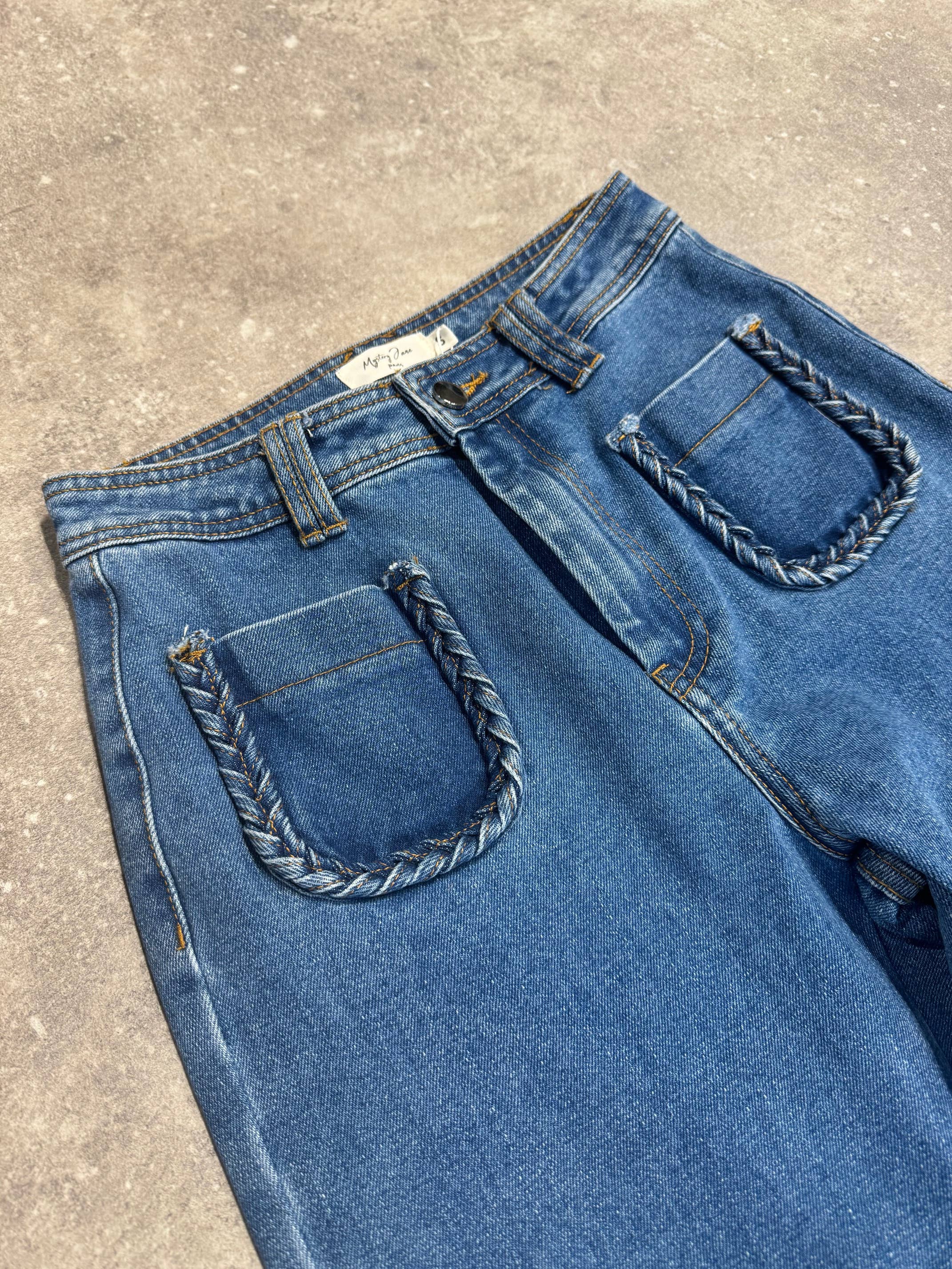 MYSTERY JANE - Vendita all'ingrosso Jeans - Donna - Jeans bohemien modello A0054