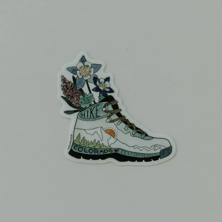 Sticker Girl â„¢ (Prev. KPB Designs) - Wholesale Sticker - Hike Colorado Shoe Vinyl Sticker