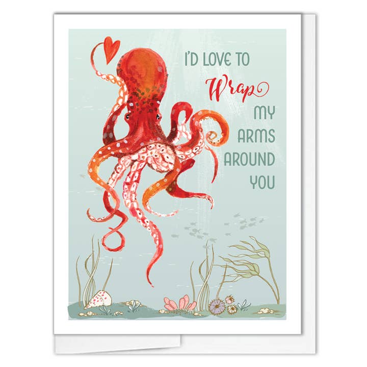A2 - Octopus Love for wholesale by JennyDidIt Note Cards