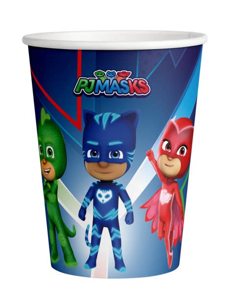 8 Vasos Pj Masks 250 ml para venta al por mayor de Dream Party
