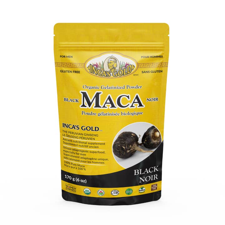 INCA'S GOLD – wholesale Protein/superfood powder – INCA'S GOLD Organic Black Maca - 170g (6 oz)