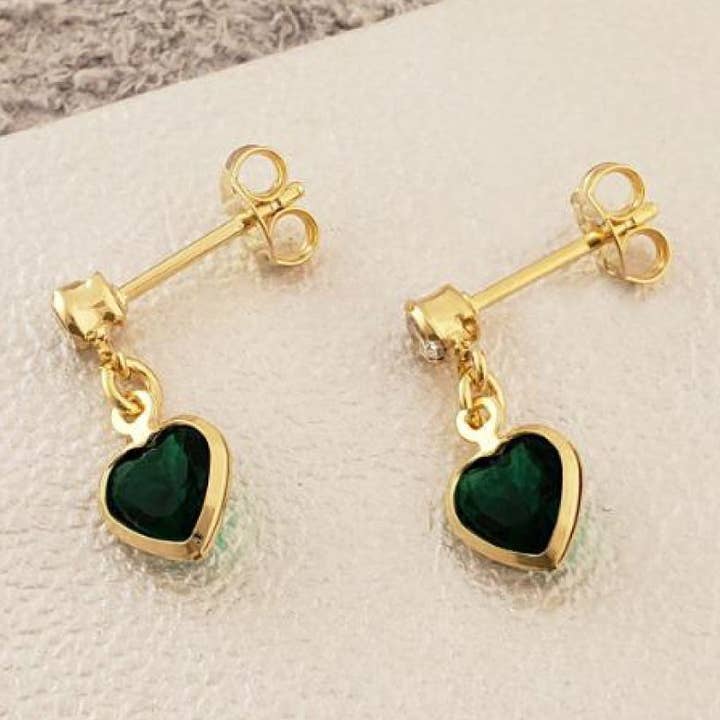 Aretes Corazón de Zirconia para venta al por mayor de Bretoon