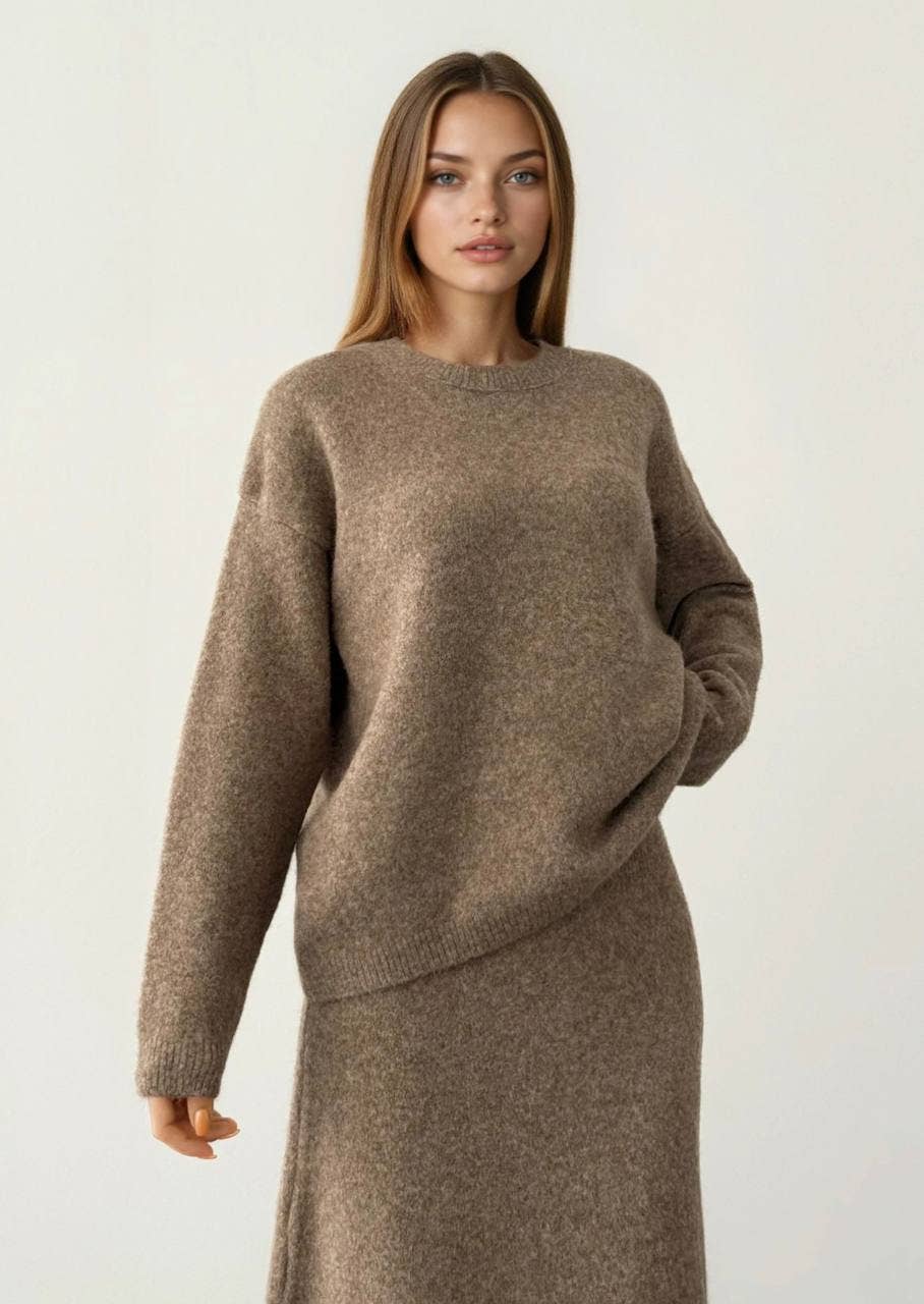 Anaz - Wholesale Top & Skirt Set - Women's - Skirt Sweater Set1