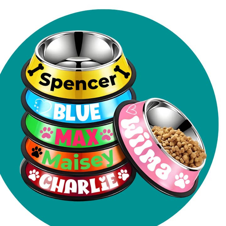 Custom Dog Bowl for wholesale by Color Custom Prints