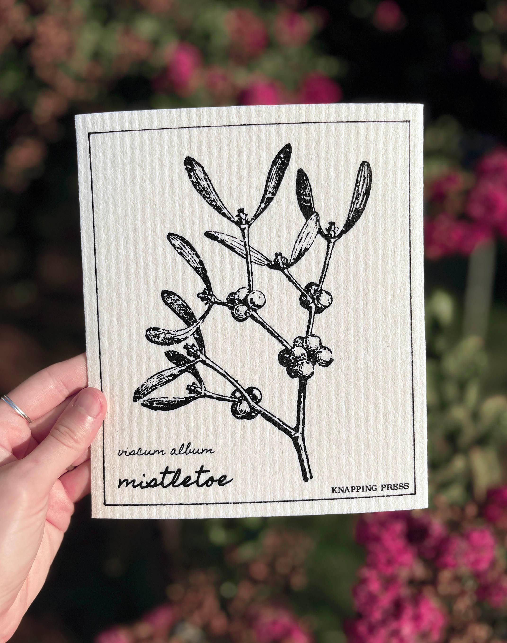 Knapping Press - Wholesale Cleaning Cloth - Swedish Dishcloth - Mistletoe1