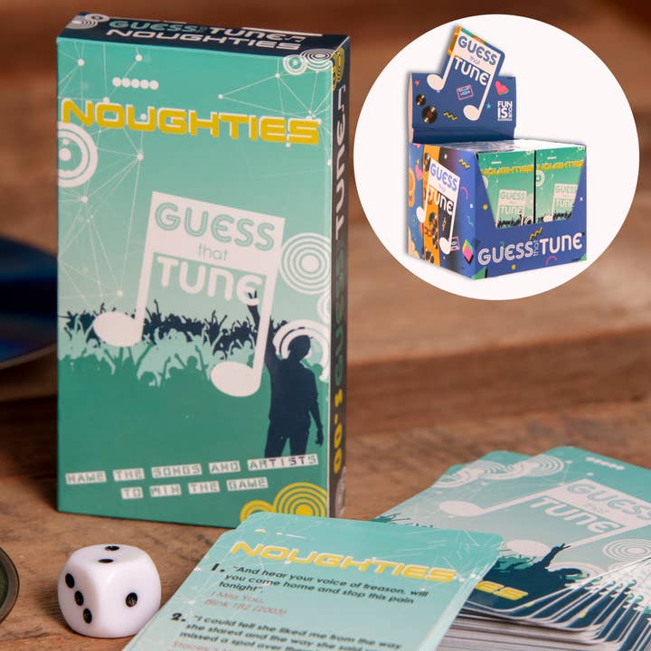 Noughties Guess That Tune Music Quiz Card Game - Party Games for wholesale by Boxer Gifts