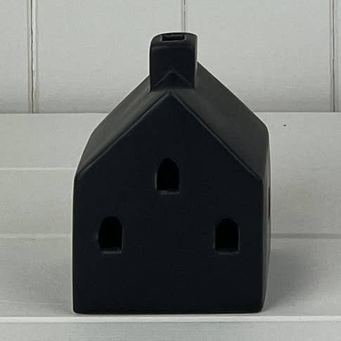 Svart keramikhusdekoration med LED för wholesale av Satchville