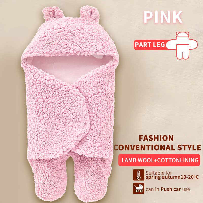 Misturar e combinar cores Swaddle com capuz em forma de urso para bebês recém-nascidos para venda a revendedores na Faire6