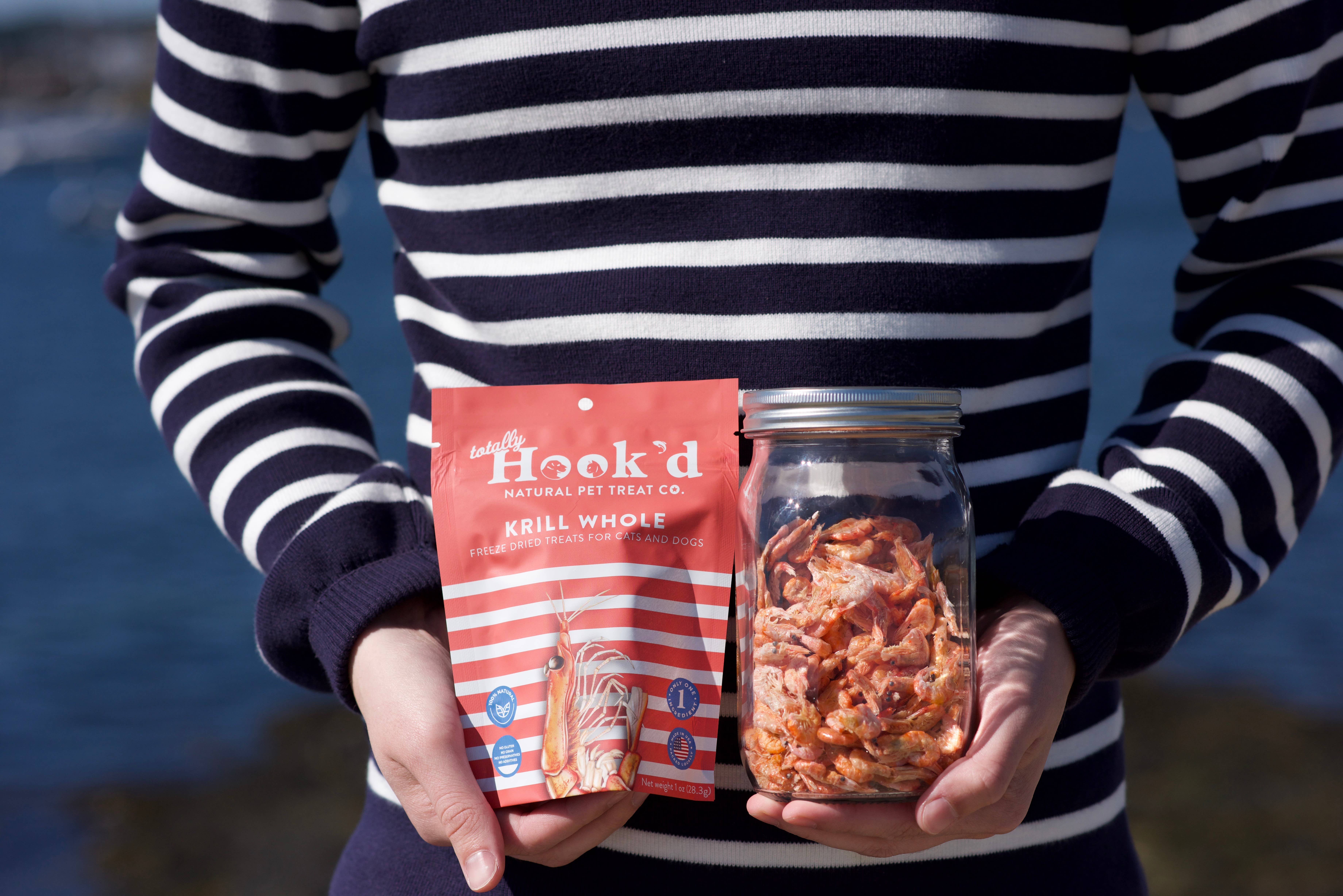 Totally Hook'd - Vente Friandises – chien - Friandises pour animaux à la krill, 1 ingrédient, 100 % naturel, lyophilisé