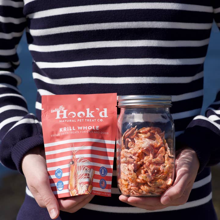 Totally Hook'd – Großhandel Leckerlis – Hund – Krill-Leckerlis für Haustiere, 1 Zutat und 100% natürlich, gefriergetrocknet