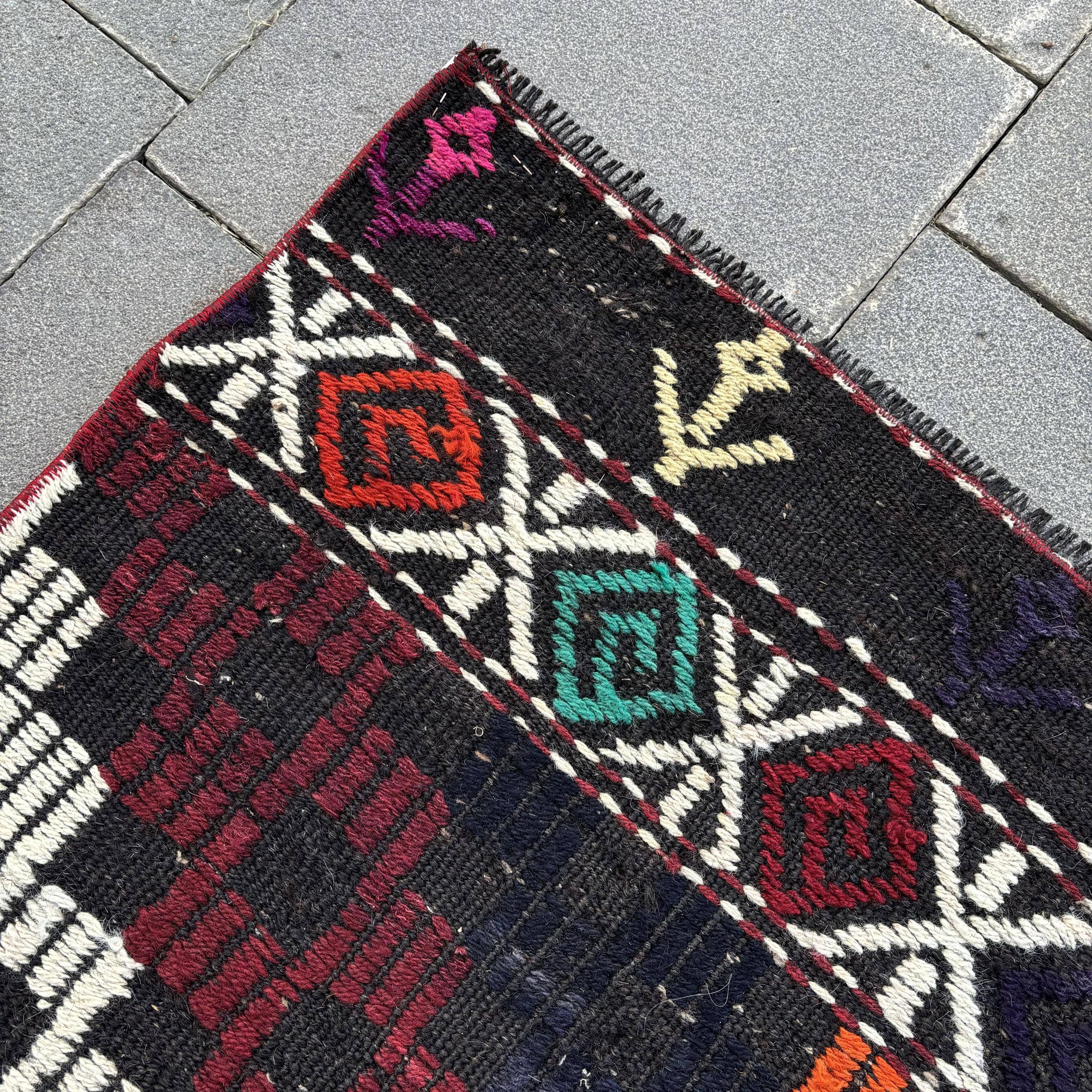 The Loom Wholesale – Tapete por atacado – Tapete Kilim Bordado Vintage Turco Oushak 2,7x9,3 pés6