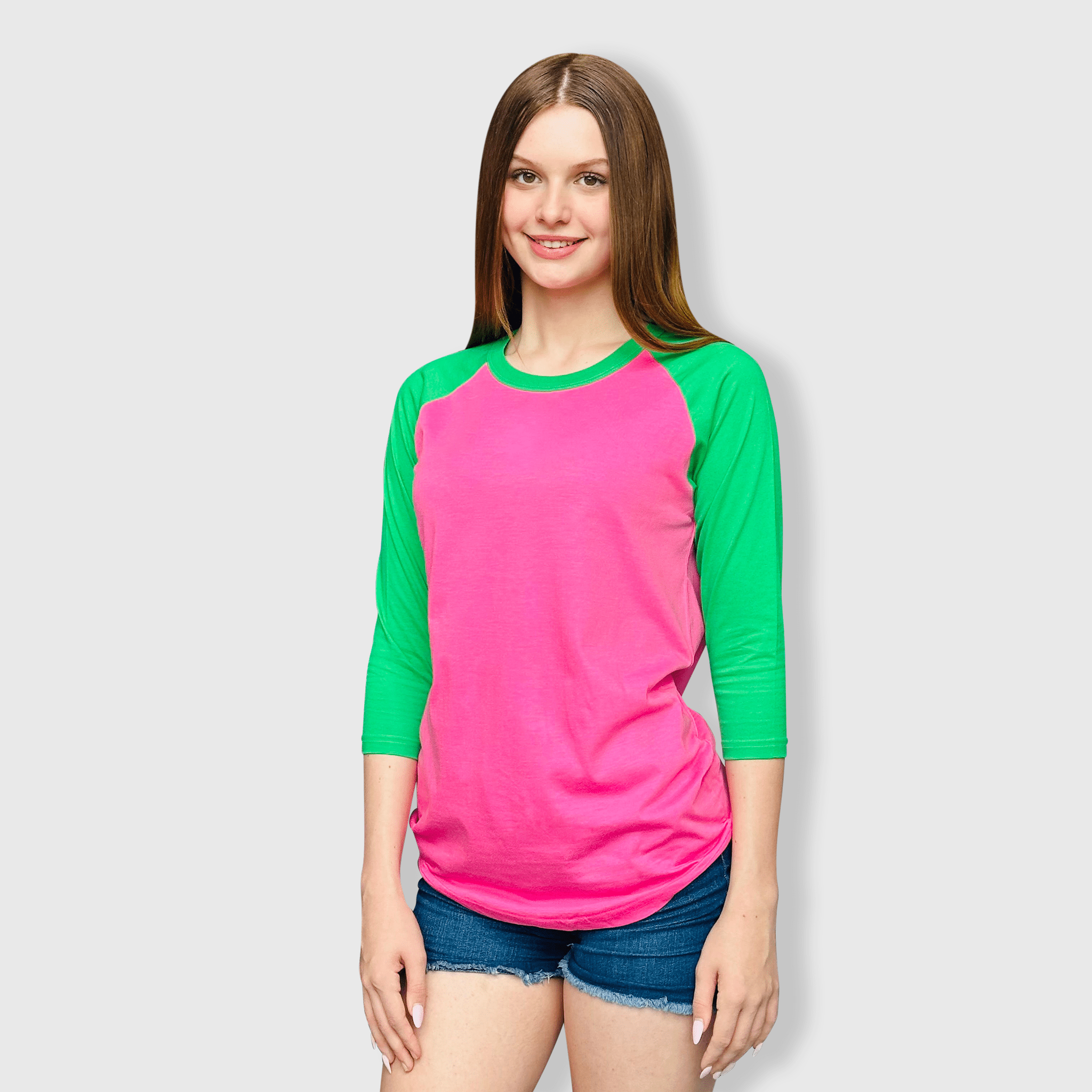 ILTEX Apparel - Vente T-shirt – femme - T-shirt de baseball adulte à manches raglan 3/4 - Plus de 35 couleurs9