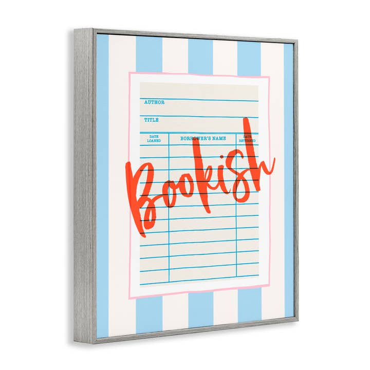 Stupell Industries - Wholesale Wall Sign - Bookish Library Card - Framed Wall Art14