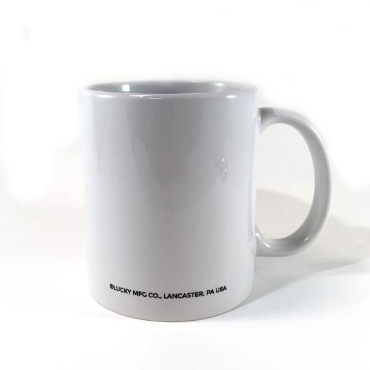 Lucky Mfg. Co. - Wholesale Coffee Mug - Lank Kiss Stir Logo 11oz Mug - Lancaster, PA1