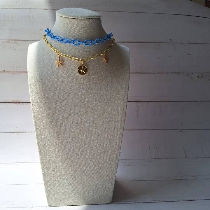 OE! - Wholesale Choker/Collar - Skylisse – Choker con cordoncino e catena4