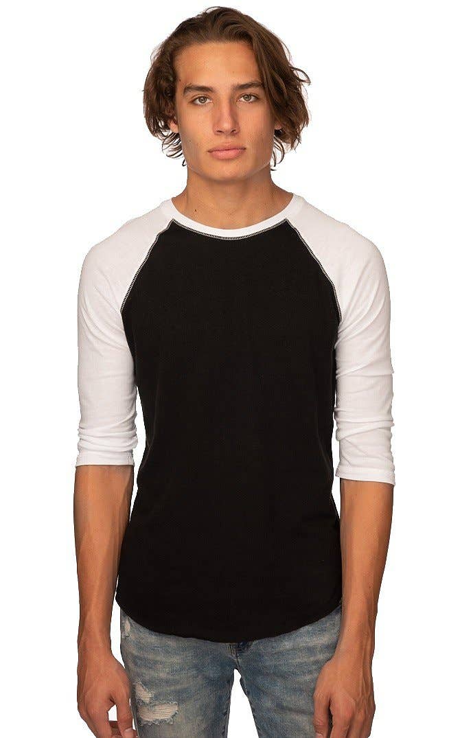 Royal Apparel - Wholesale T-Shirt - Men's - UNISEX TRIBLEND RAGLAN BASEBALL SHIRT0