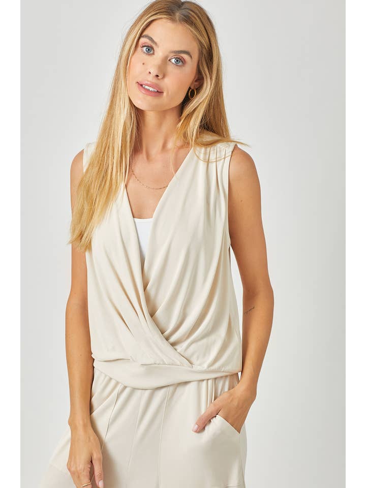 Mystree - Wholesale Blouse - Women's - 60608 Modal Plunging Neck Top24