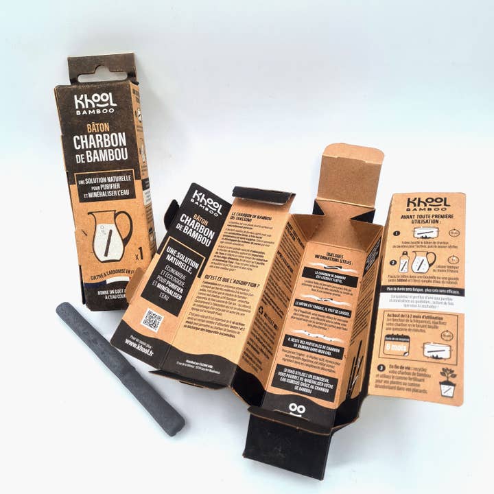 KHOOL BAMBOO - Wholesale Water Filter - KHOOL BAMBOO - Made in FRANCE - 1 bamboo charcoal stick4