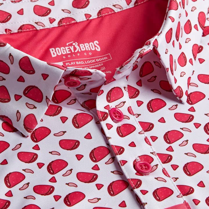 Bogey Bros Golf Co - Wholesale Polo - Men's - Pink Taco - Polo2