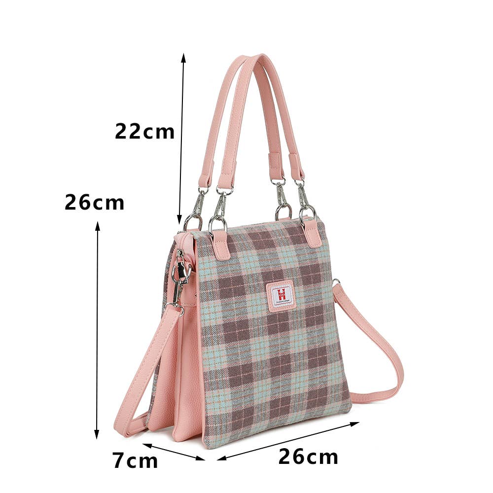 Strathurie – wholesale Crossbody bag – Women's – Harris Tweed Skye Blue Crossbody Bag 7115 A051