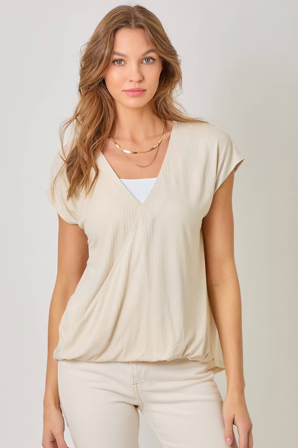 Mystree - Wholesale Knit Top - Women's - 60952 Surplice Neck Top7