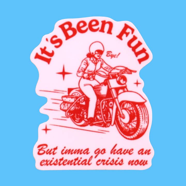 Autocollant mat Dramatic Waterproof Female Rage pour la vente par Sunshine Studio