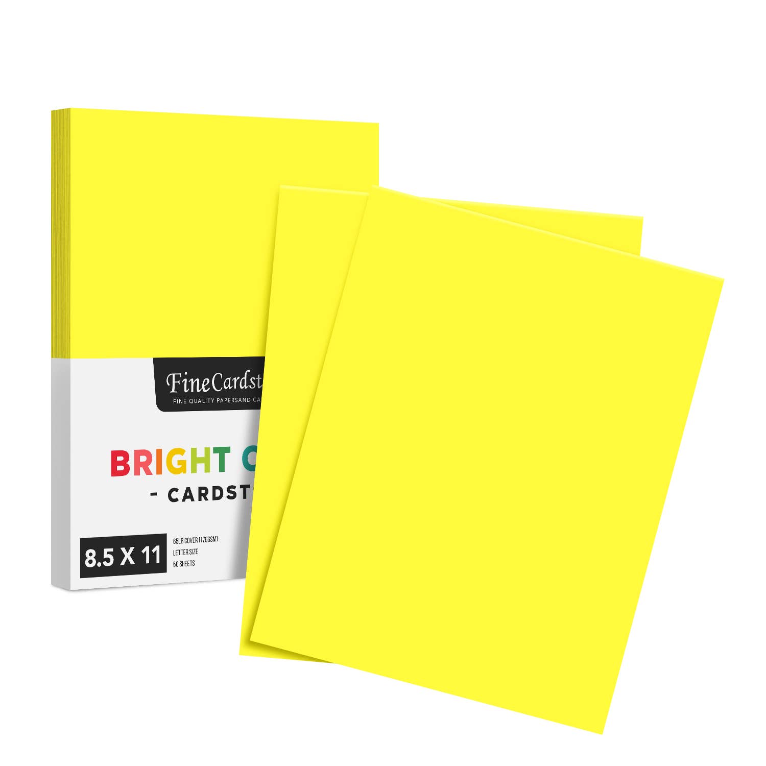 Fine Cardstock – wholesale Hantverkstillbehör – Ljus färg Cardstock papper - 65 lb täcka (176 GSM) - 50 Antal9