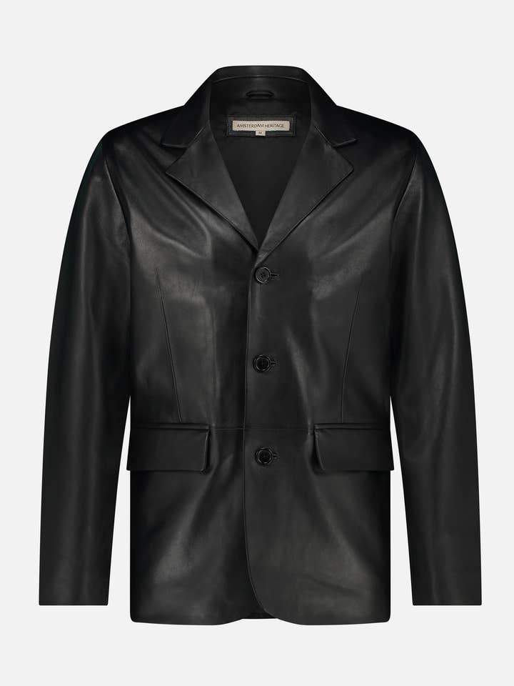 Crane | Leren Blazer voor Heren - VERZENDING BINNEN 3 WEKEN voor wholesale door Amsterdam Heritage Belts, Bags, Apparel & Jackets EU