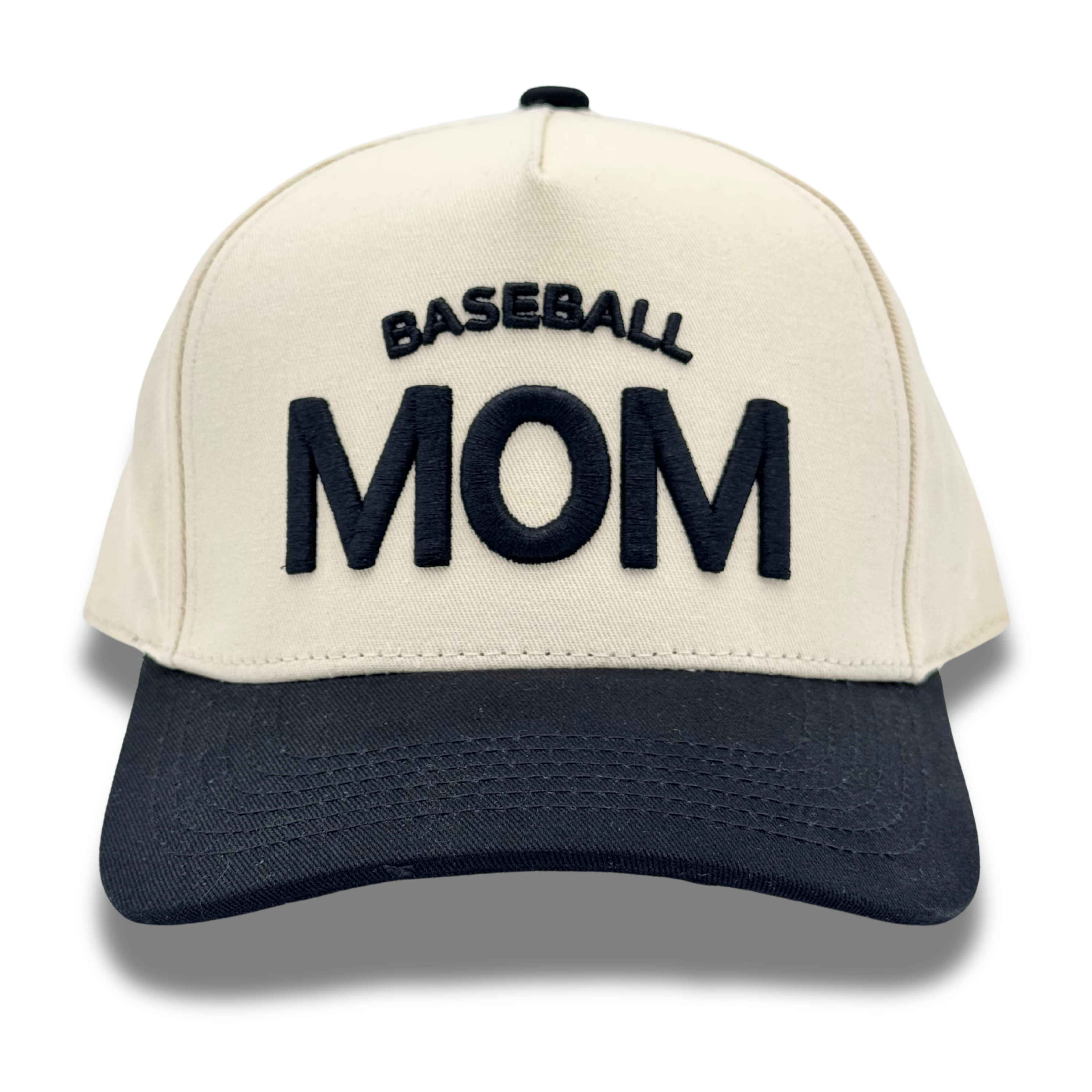 Citizen Row - Wholesale Hat Accessory - Women's - Tan & Black Two-Tone Hat: Baseball Mom3