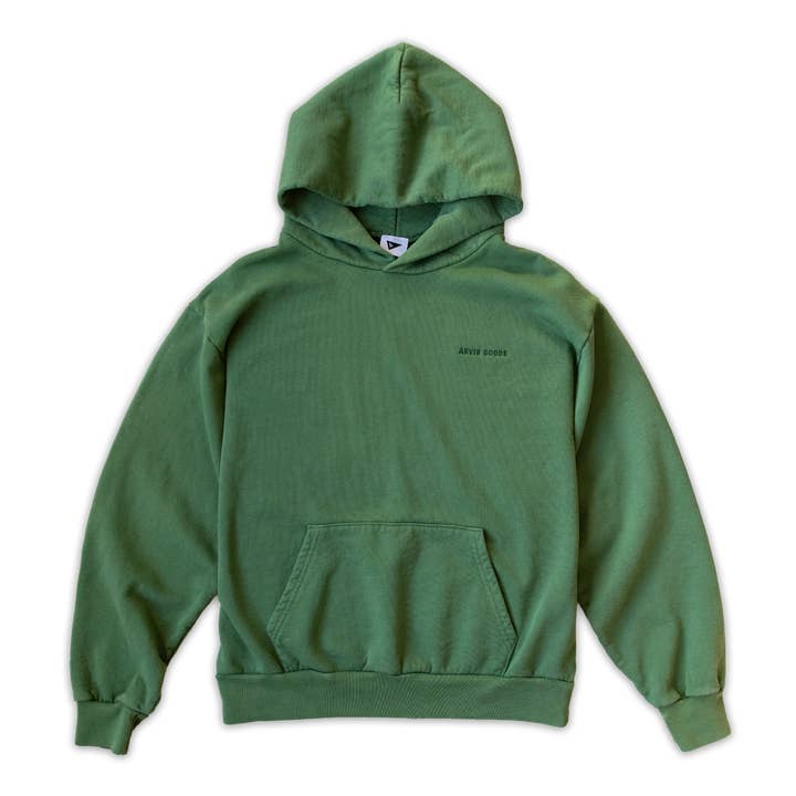 Arvin Goods Classic Hoodie Forest Green | Made in USA for wholesale by Arvin Goods