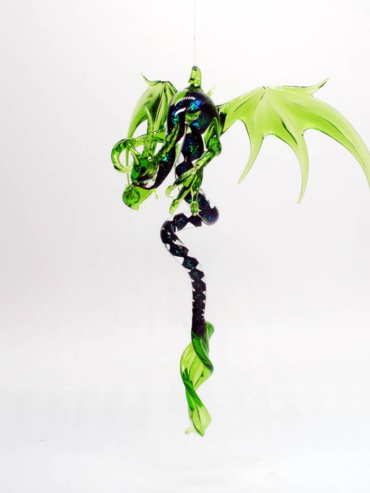Guardian Dragon for wholesale by WGK Glass Art Inc