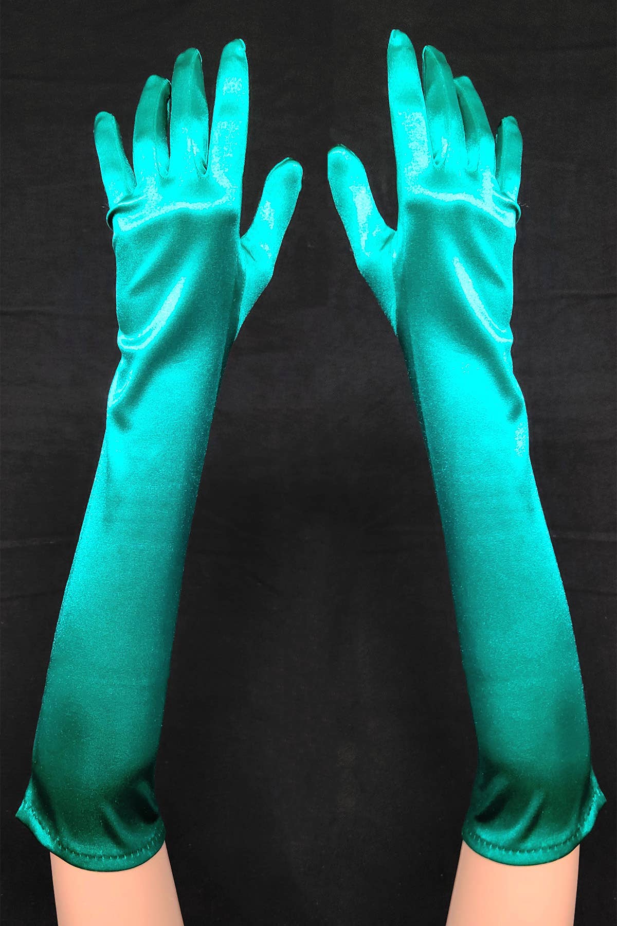 Chicas – wholesale Gloves – Women's – Pair of Elbow Length Satin Evening Gloves G72812BL21