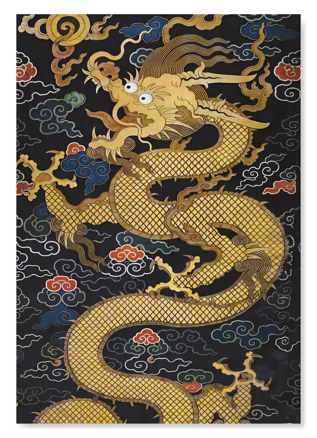 Ezen Trade – wholesale Art print – PANEL WITH DRAGON (17TH C): Painting Art Print0