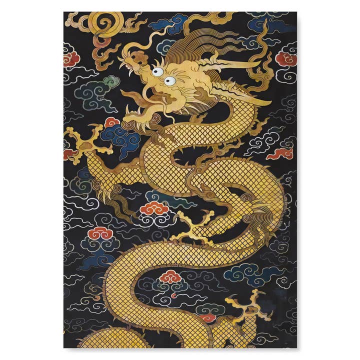 Ezen Trade – wholesale Art print – PANEL WITH DRAGON (17TH C): Painting Art Print