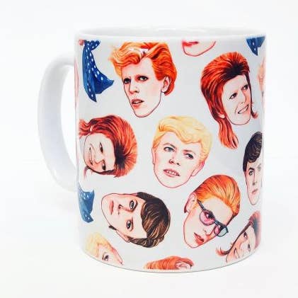 MUGS, FABULOUS BOWIE BY HELEN GREEN for wholesale by ART WOW (We Ship to the US with DHL)