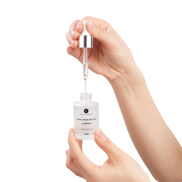 Narrative Cosmetics – wholesale Facial oil – Squalane Oil Enriched with Vitamin E 1 Fl Oz (30ml)