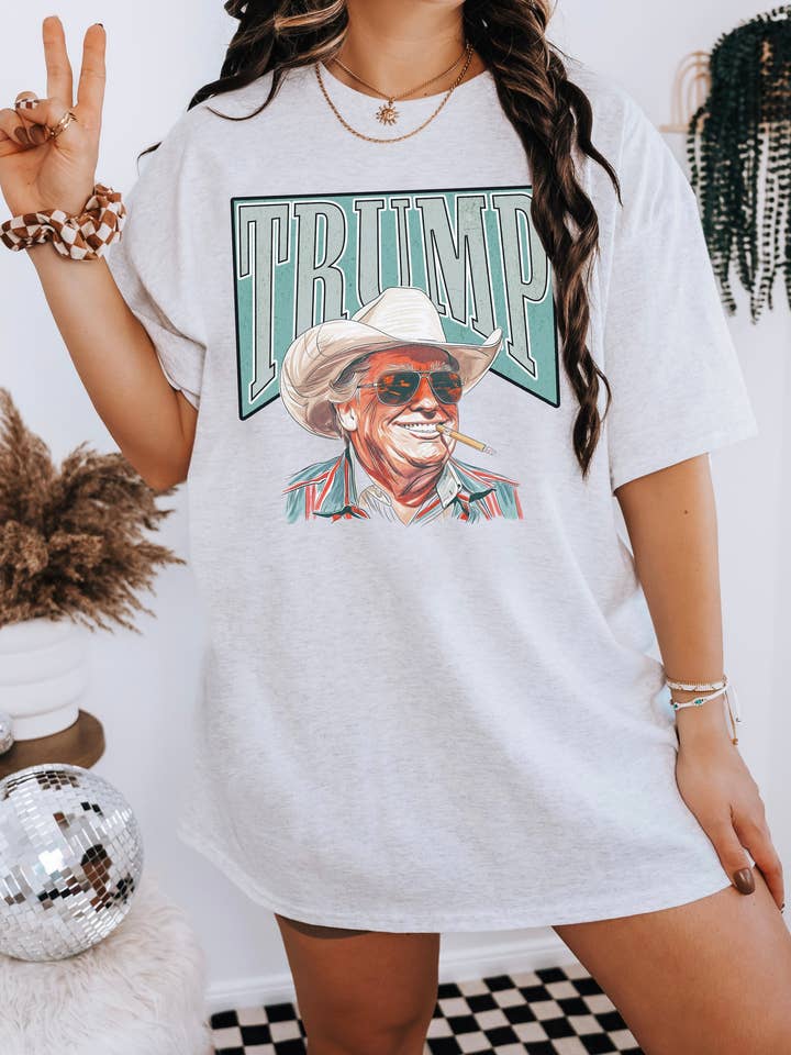 Cowboy Präsident T-Shirt für den Großhandel von The Desert Lobo